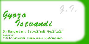 gyozo istvandi business card